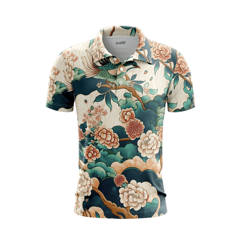 Onsen Oasis PoloShirtMenFront