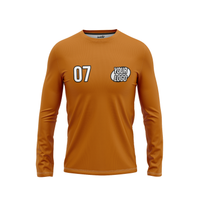 Custom Orange Men’s Long Sleeve Shirt