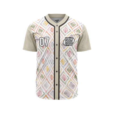 Custom Painted Pastels Baseball Jersey