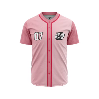 Custom Piggy Pink Baseball Jersey
