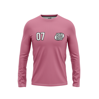 Custom Pink Men’s Long Sleeve Shirt