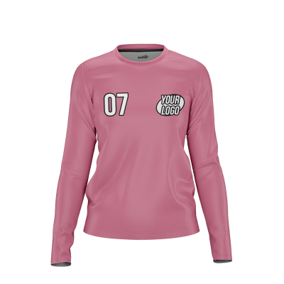Custom Pink Women’s Long Sleeve Shirt