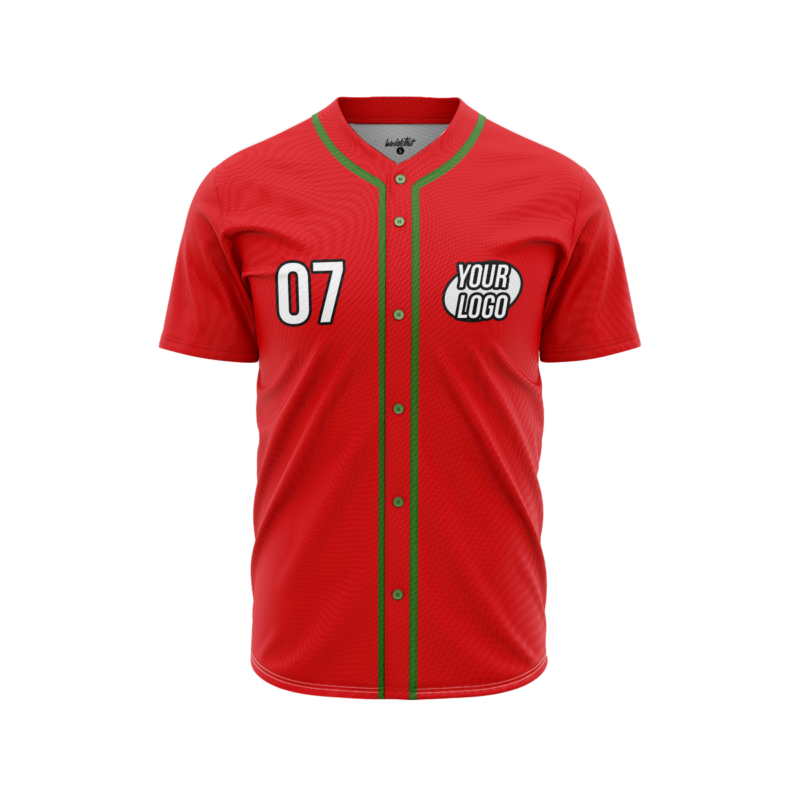 Red BaseballJerseyFront