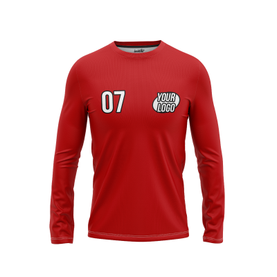 Custom Red Men’s Long Sleeve Shirt