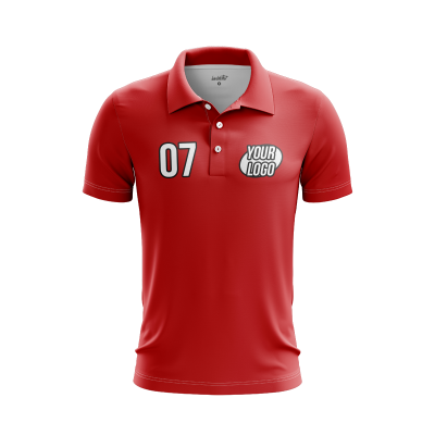 Custom Red Men’s Polo Shirt