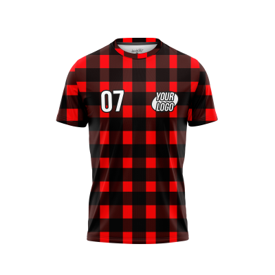 Custom Red and Black Men’s T-Shirt