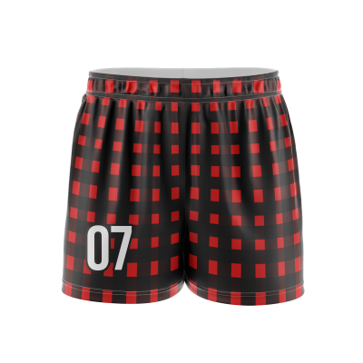 Custom Red and Black Sport Shorts
