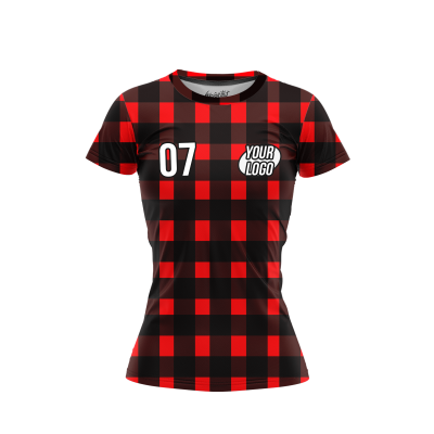 Custom Red and Black Women’s T-Shirt