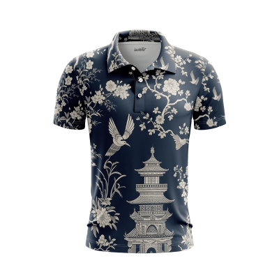 Sakura Serenity Men’s Polo Shirt