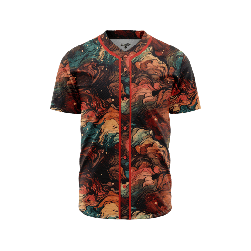 Shibori Symphony BaseballJerseyFront