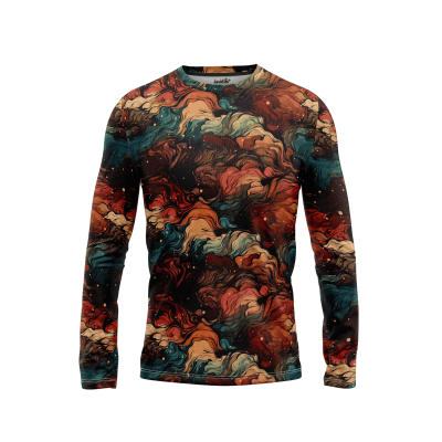 Shibori Symphony Men’s Long Sleeve Shirt