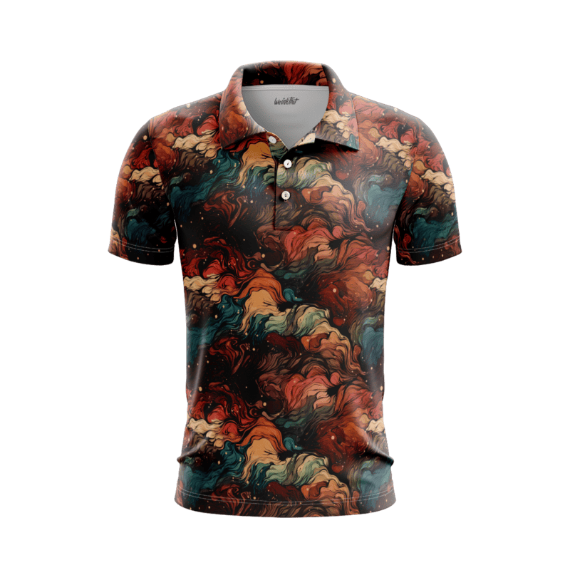 Shibori Symphony PoloShirtMenFront