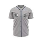 Custom Silver Softball Jersey