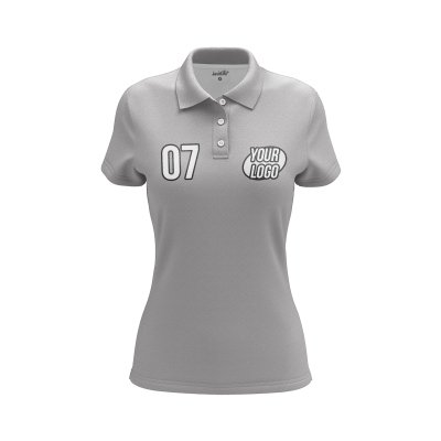 Custom Silver Women’s Polo Shirt