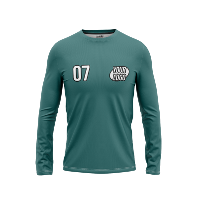 Custom Teal Men’s Long Sleeve Shirt