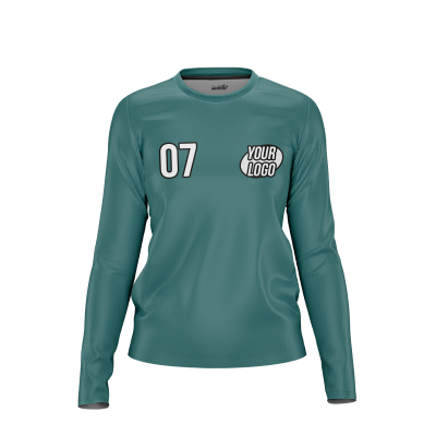 Custom Teal Women’s Long Sleeve Shirt