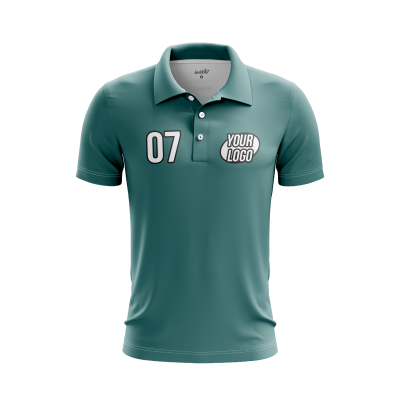 Custom Teal Men’s Polo Shirt
