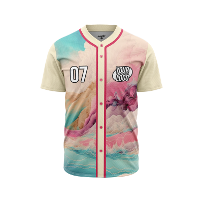 Custom Tranquil Transparencies Baseball Jersey