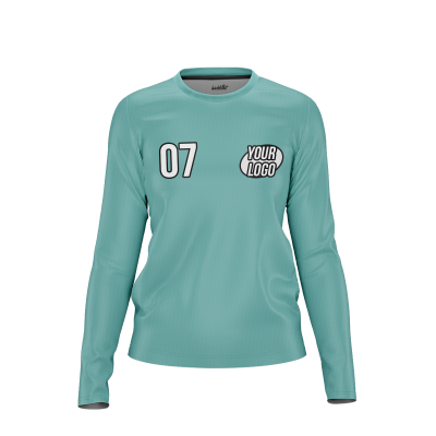 Custom Turquoise Women’s Long Sleeve Shirt