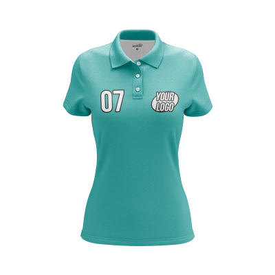 Custom Turquoise Women’s Polo Shirt
