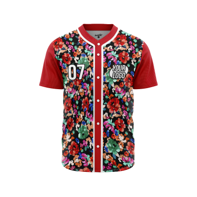 Custom Watercolor Fusion Baseball Jersey