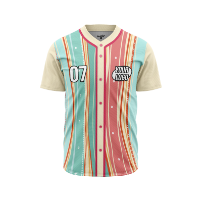 Custom Watercolor Lullaby Baseball Jersey