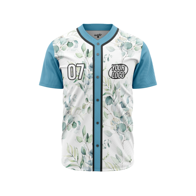 Watercolor Mist BaseballJerseyFront