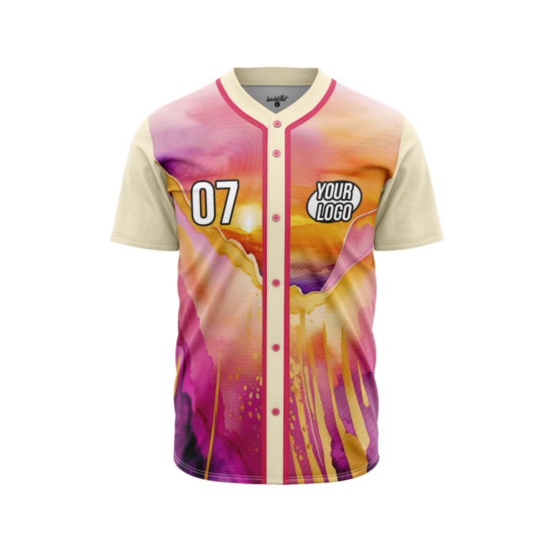 Watercolor Rhapsody BaseballJerseyFront