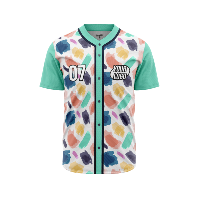 Custom Watercolor Serenade Softball Jersey