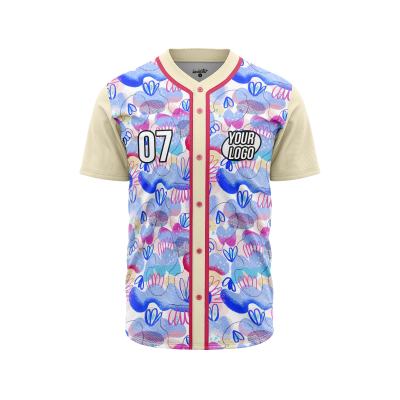 Custom Watercolor Symphony Baseball Jersey