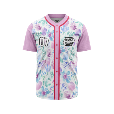Custom Watercolor Whimsy Softball Jersey