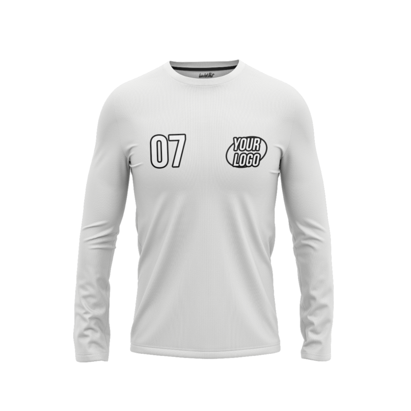 White LongSleeveMenFront