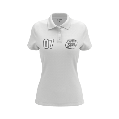 Custom White Women’s Polo Shirt