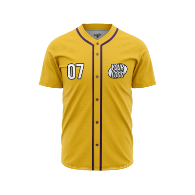 Custom Yellow Softball Jersey
