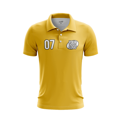 Custom Yellow Men’s Polo Shirt