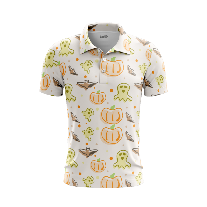 Crisp Cryptic Carnival PoloShirtMenFront