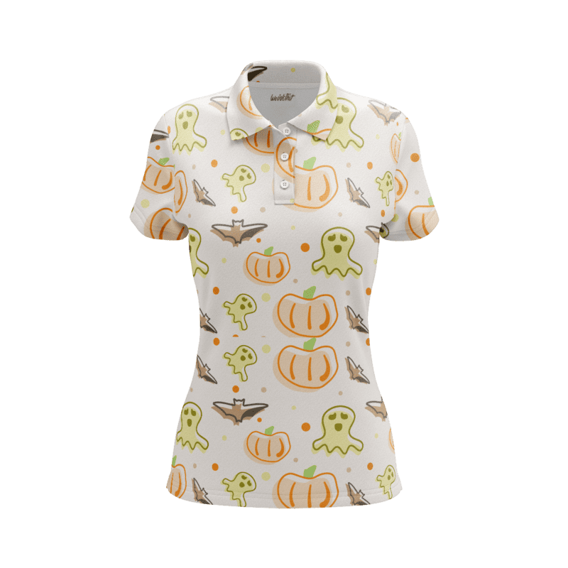 Crisp Cryptic Carnival PoloShirtWomenFront