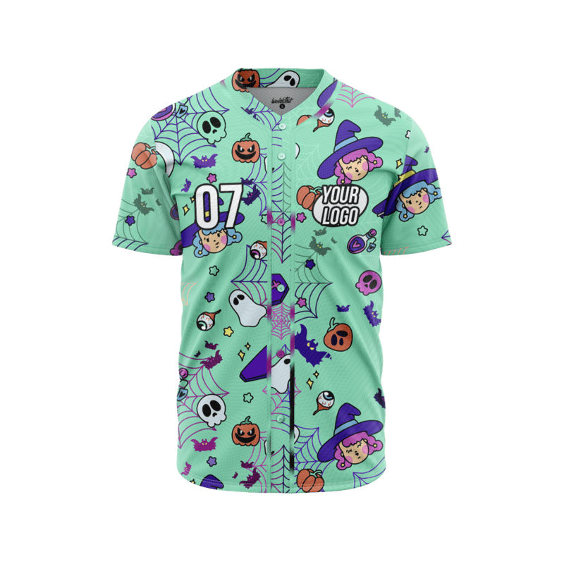 Eerie Evergreen Ensemble BaseballJerseyFront