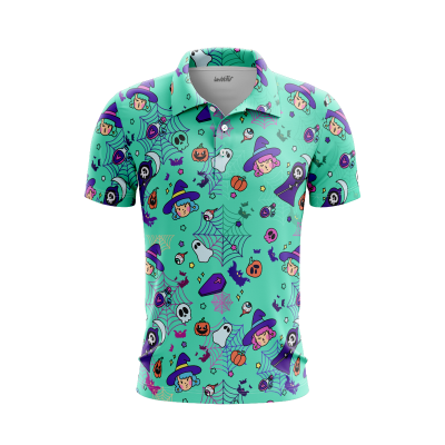 Eerie Evergreen Ensemble Men’s Polo Shirt