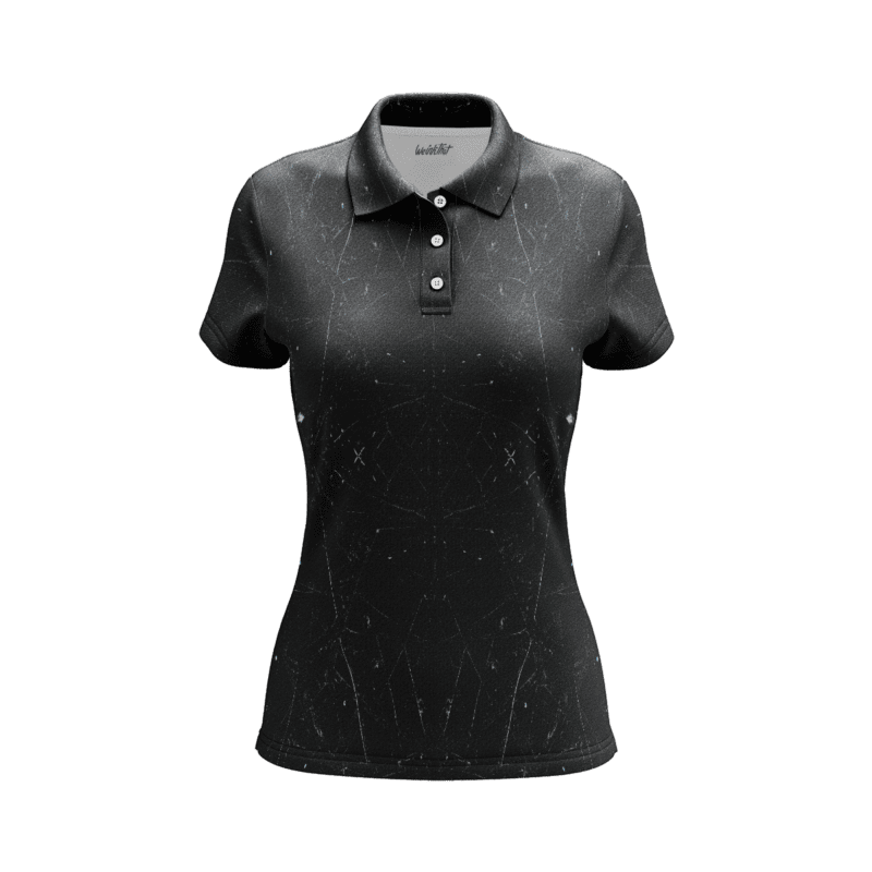 Enchanted Evergreen Evening PoloShirtWomenFront