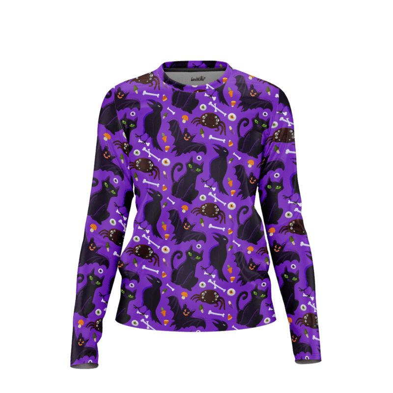 Fallen Leaf Fright Fest LongSleeveWomenFront