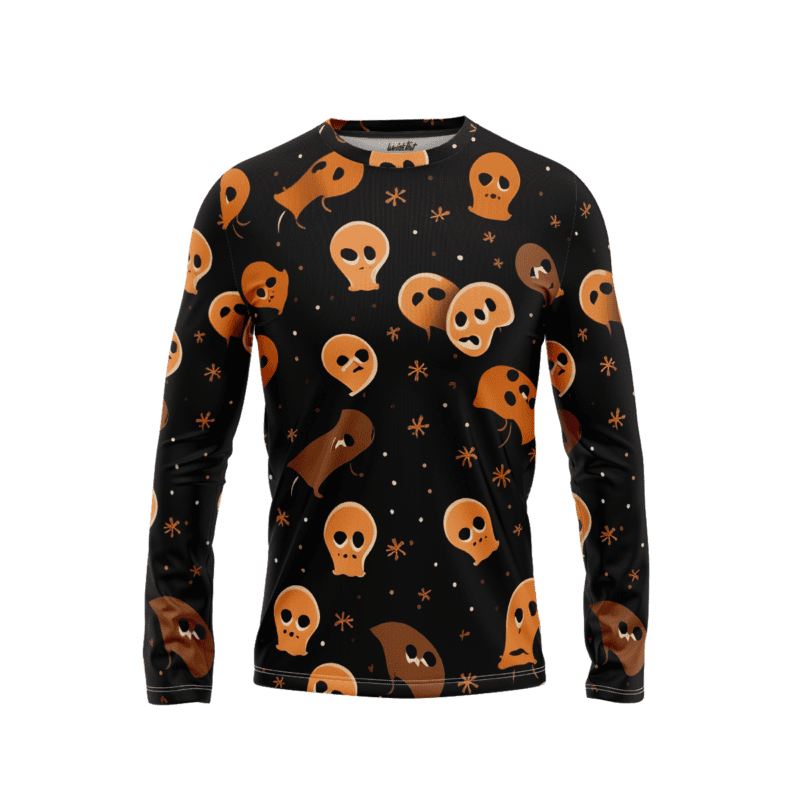 Ghastly Gourd Gathering LongSleeveMenFront