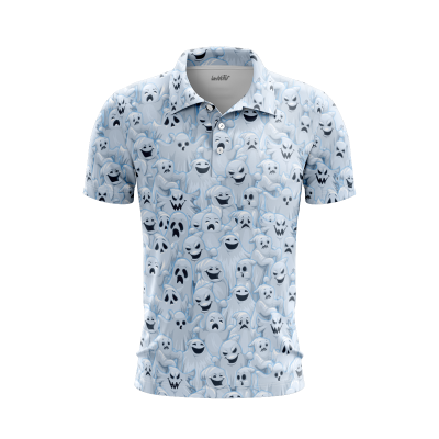 Gloomy Gourd Gala Men’s Polo Shirt