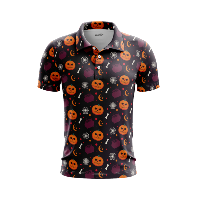 Haunted Harvest Happening PoloShirtMenFront