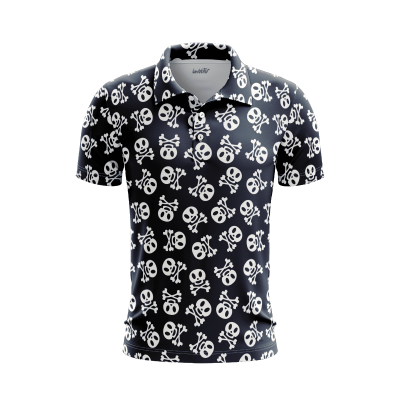 Haunted Hayride Happening Men’s Polo Shirt