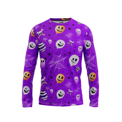Haunted Holly Happening Men’s Long Sleeve Shirt