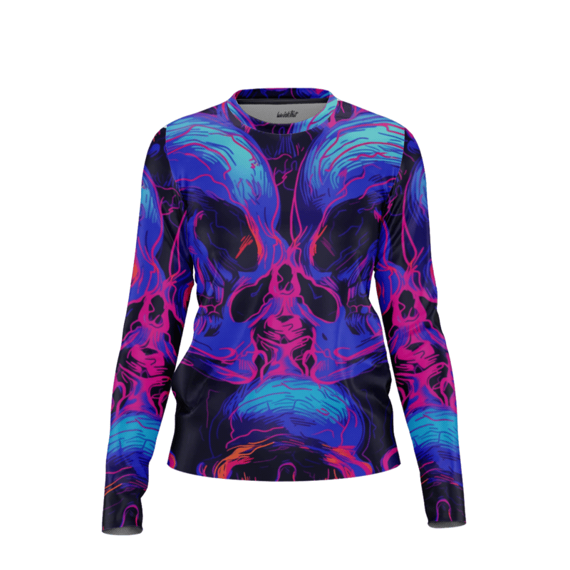 Mysterious Mahogany Masquerade Women’s Long Sleeve Shirt