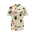 Custom Mystic Marigold Masquerade Baseball Jersey
