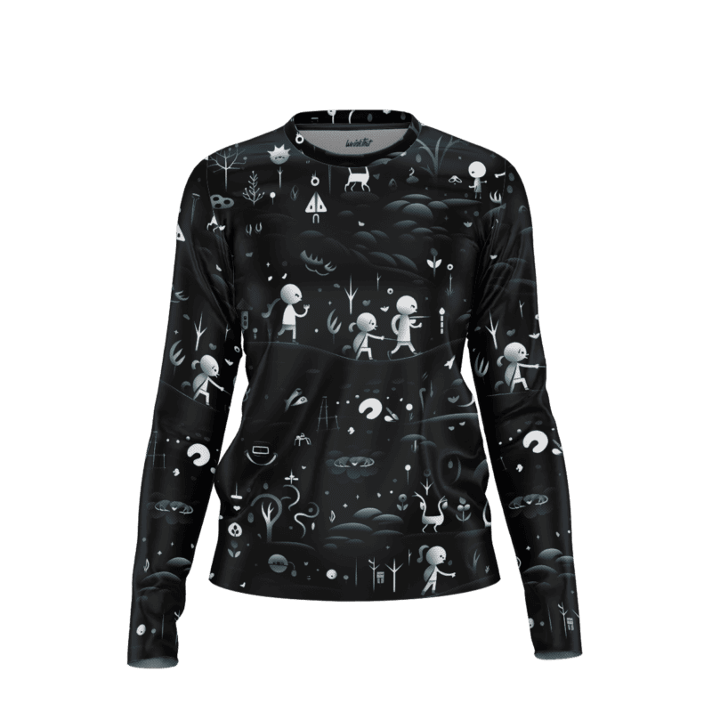 Nocturnal Nightshade Nuptials LongSleeveWomenFront