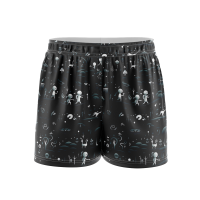 Nocturnal Nightshade Nuptials Sport Shorts